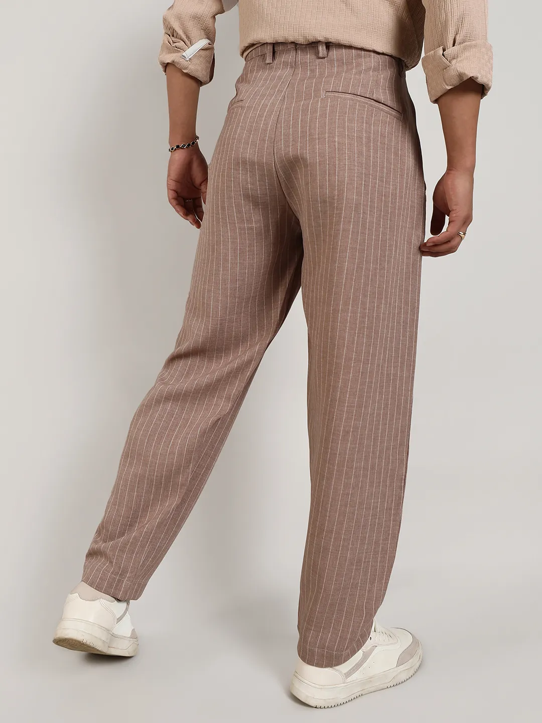 Lightweight - Pinstriped Trousers - Image 4
