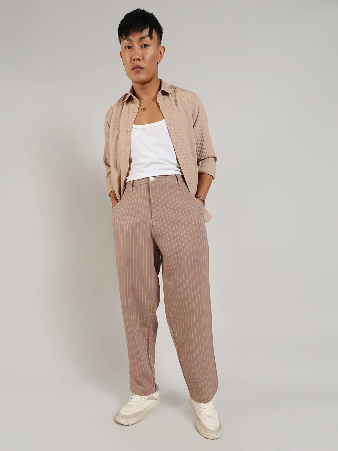 Lightweight - Pinstriped Trousers - Image 5