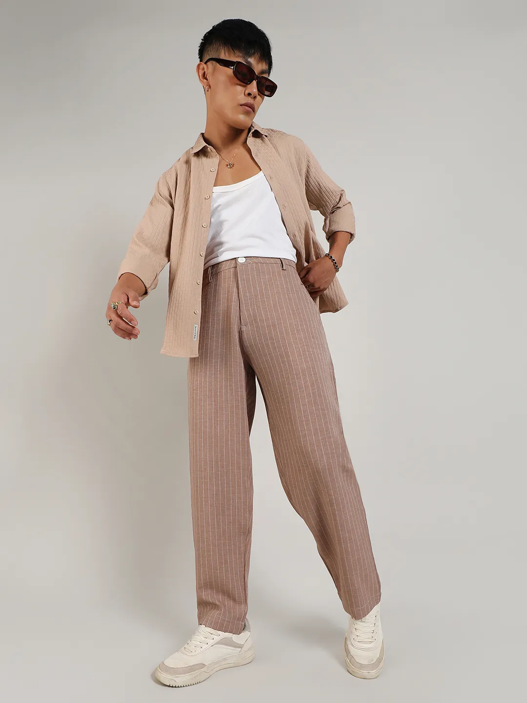 Lightweight - Pinstriped Trousers - Image 6
