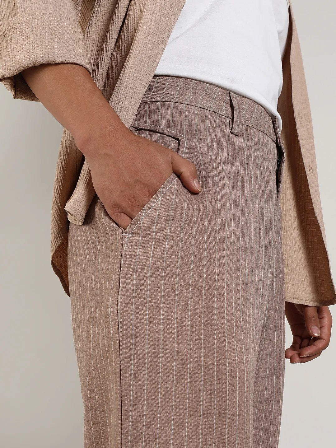 Lightweight - Pinstriped Trousers - Image 7