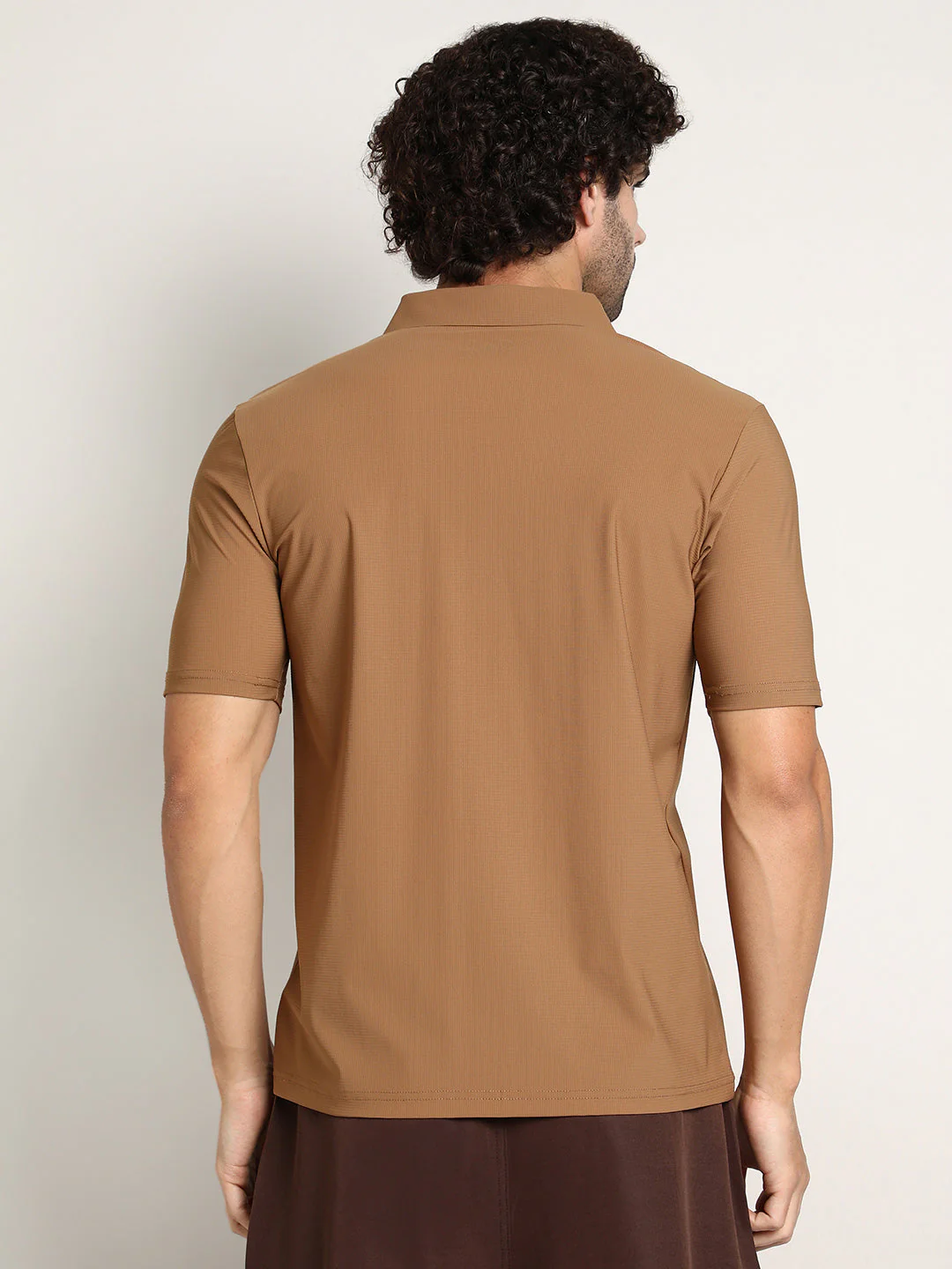 Seamless Waffle Polo T-Shirt - Image 4