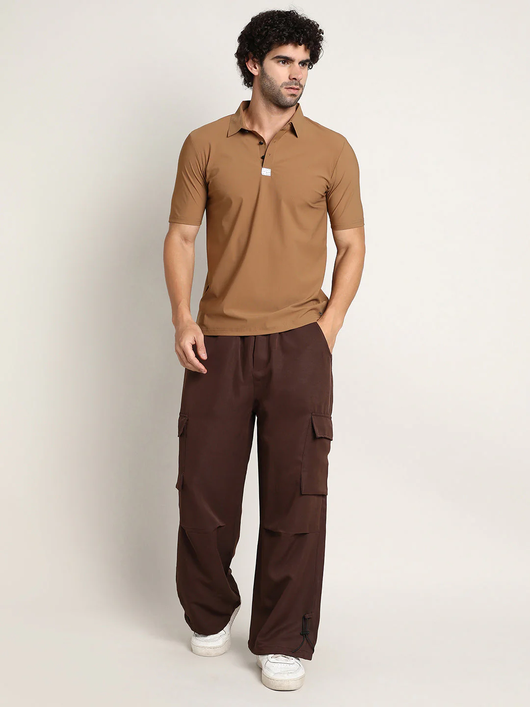 Seamless Waffle Polo T-Shirt - Image 5