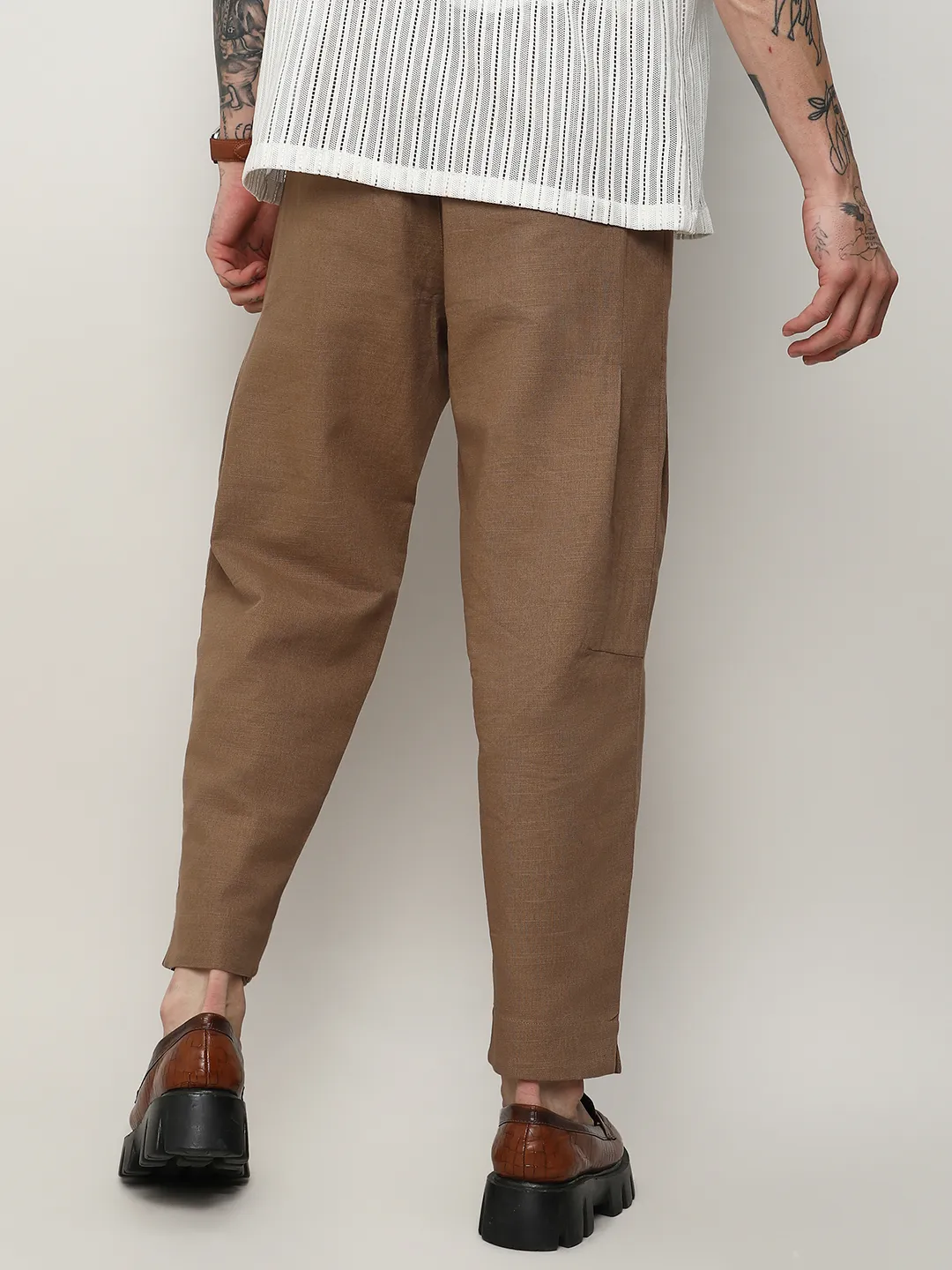 Lightweight - Solid Tailored Trousers - Image 4