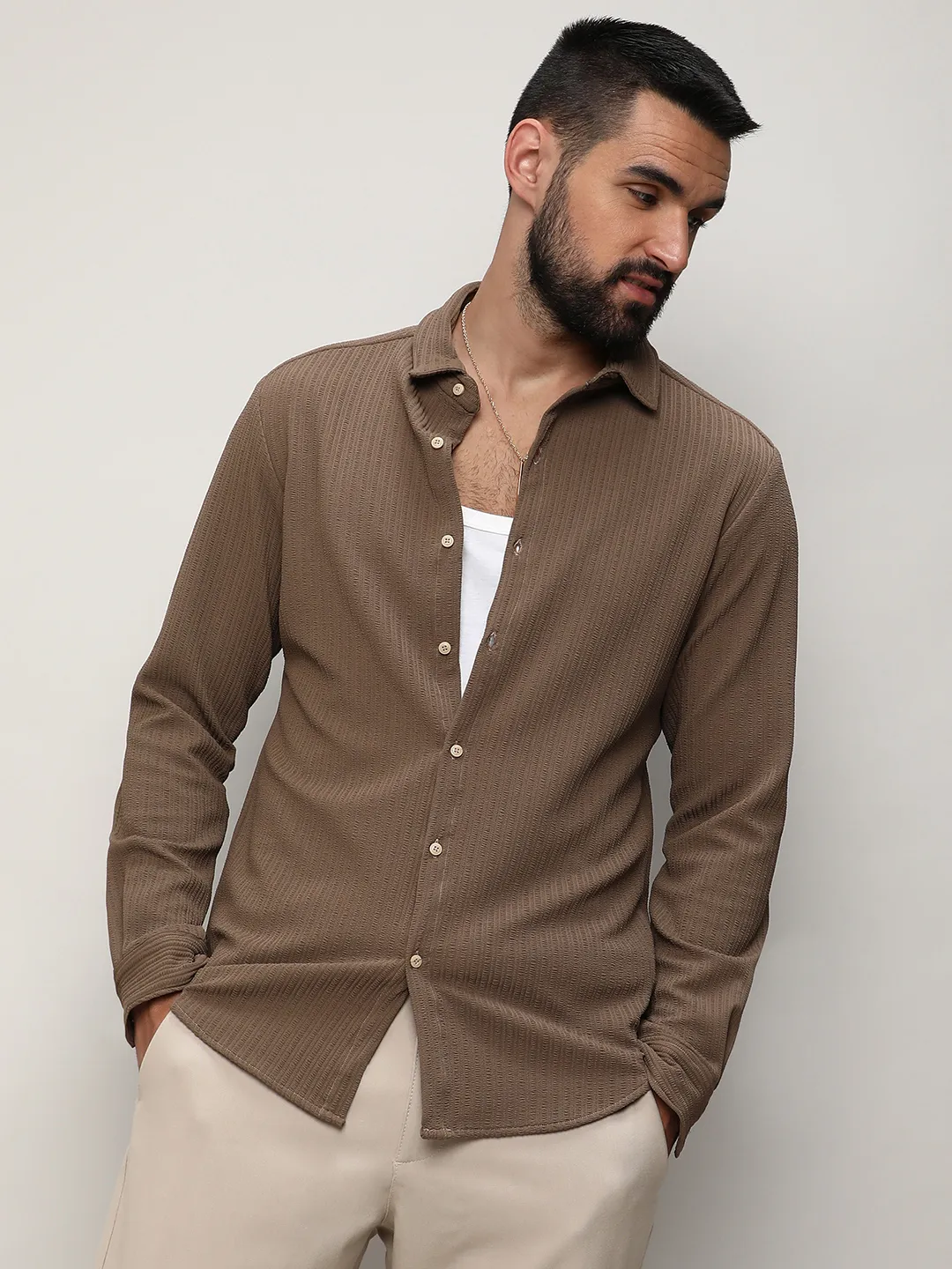 Stripe-Creased Shirt - Image 7