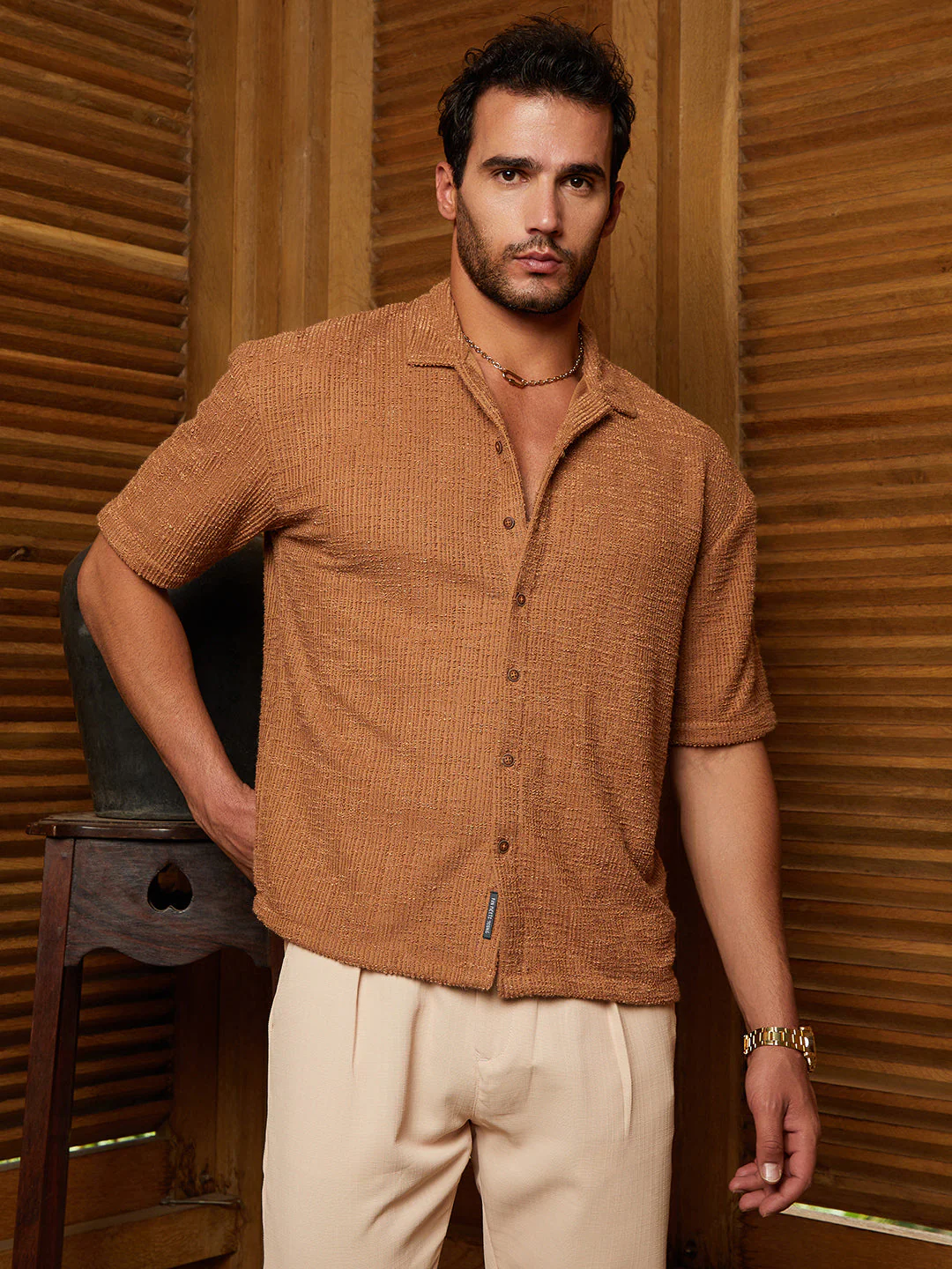 Tactile-Resort Oversized Shirt - Image 2