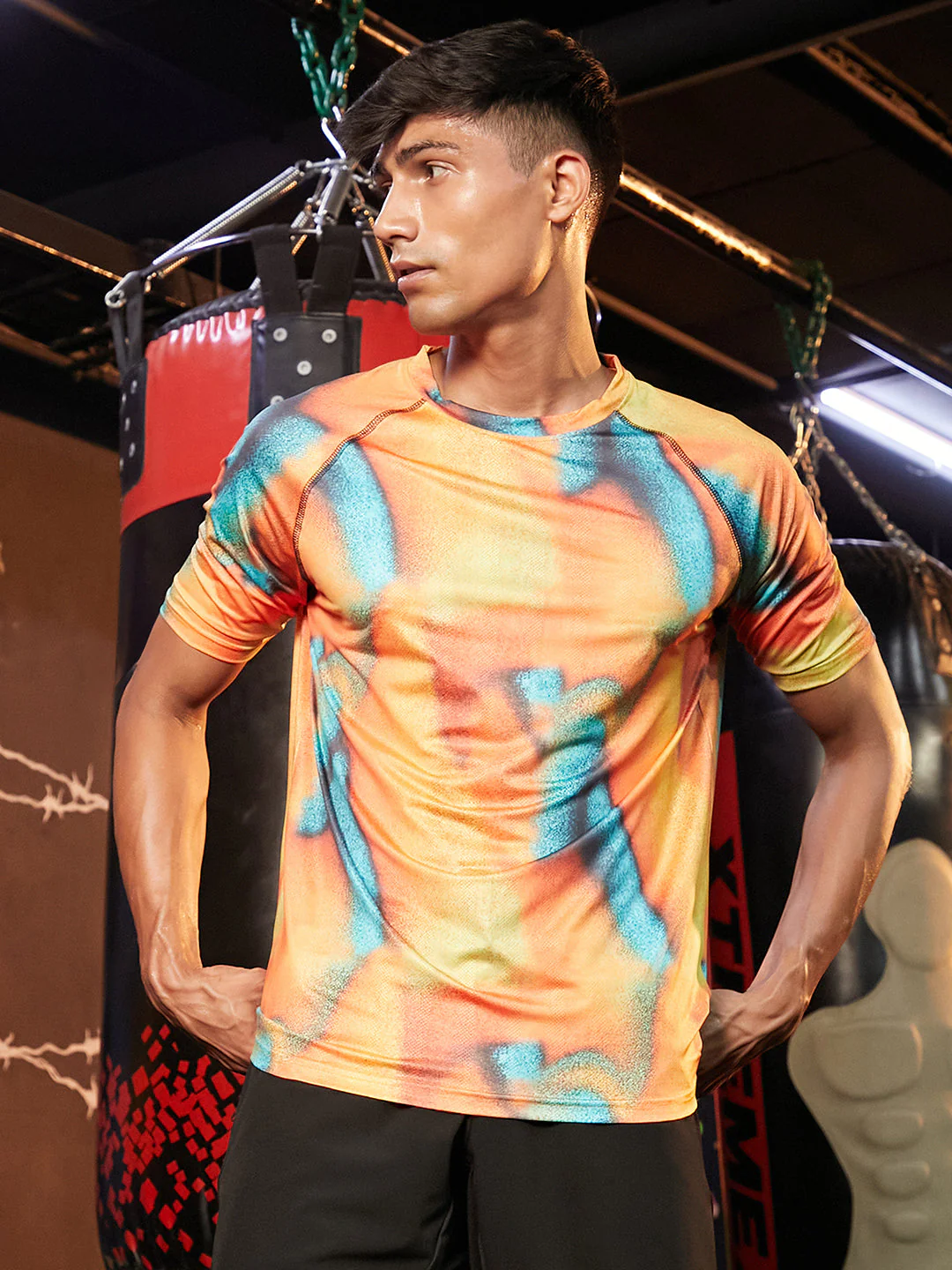 Abstract Activewear T-Shirt - Image 2