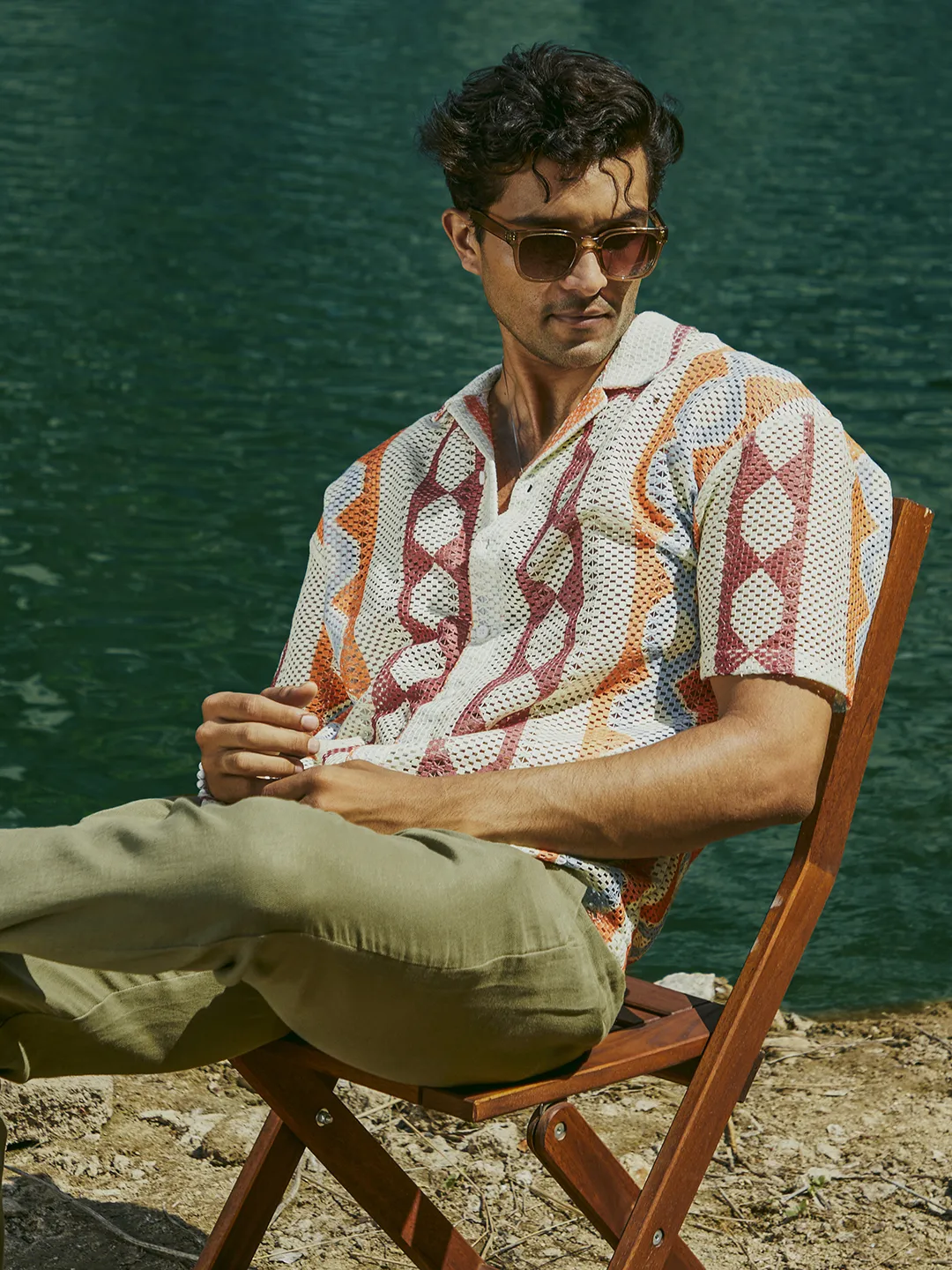 Geometric Block Oversized Shirt - Image 3