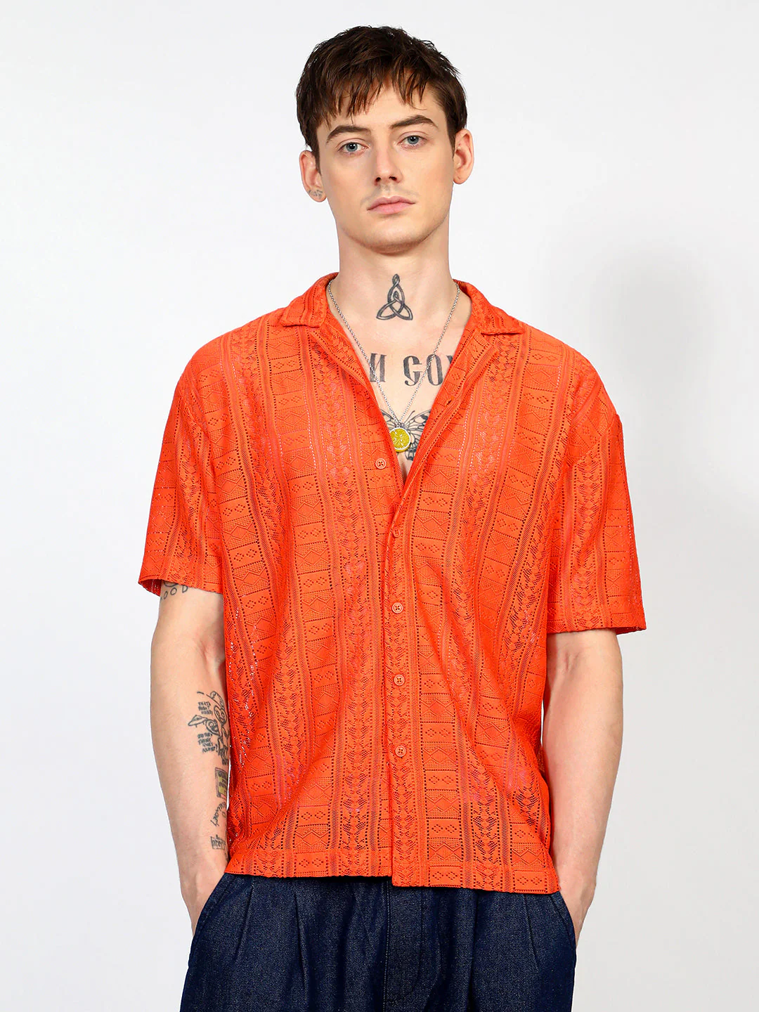 Oversized Geometric Shirt - Image 2