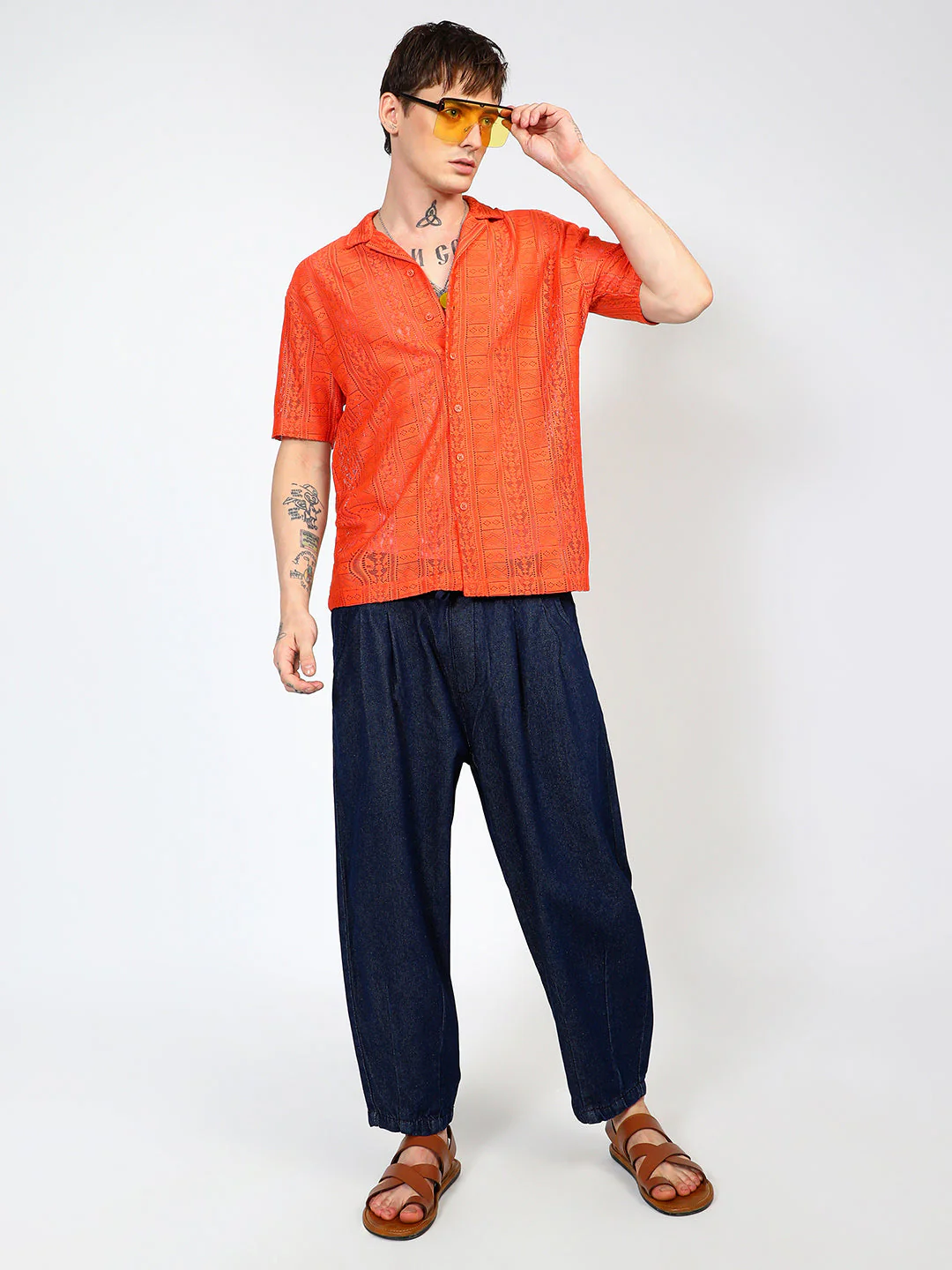 Oversized Geometric Shirt - Image 6
