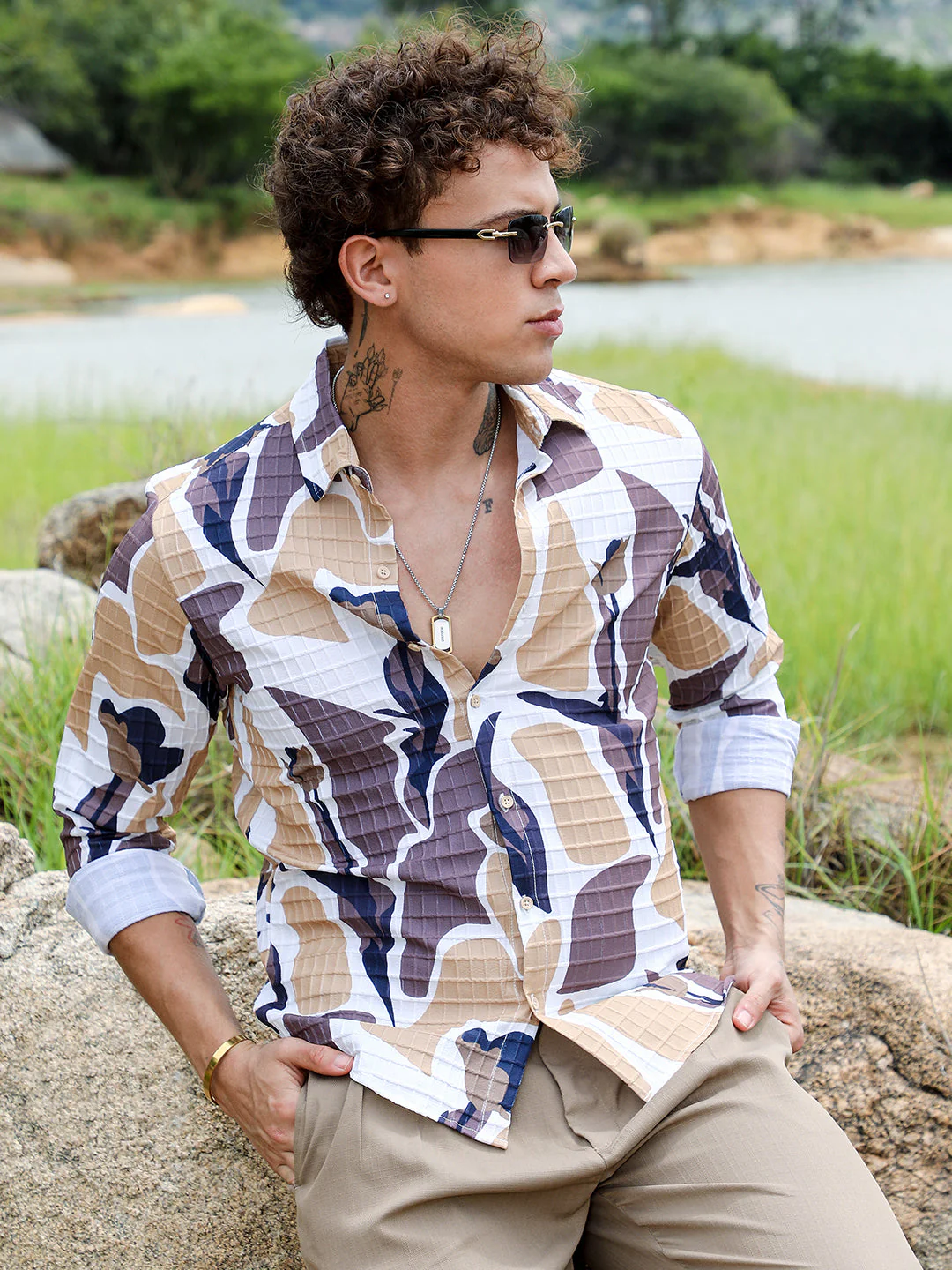 Abstract Tulip Shirt