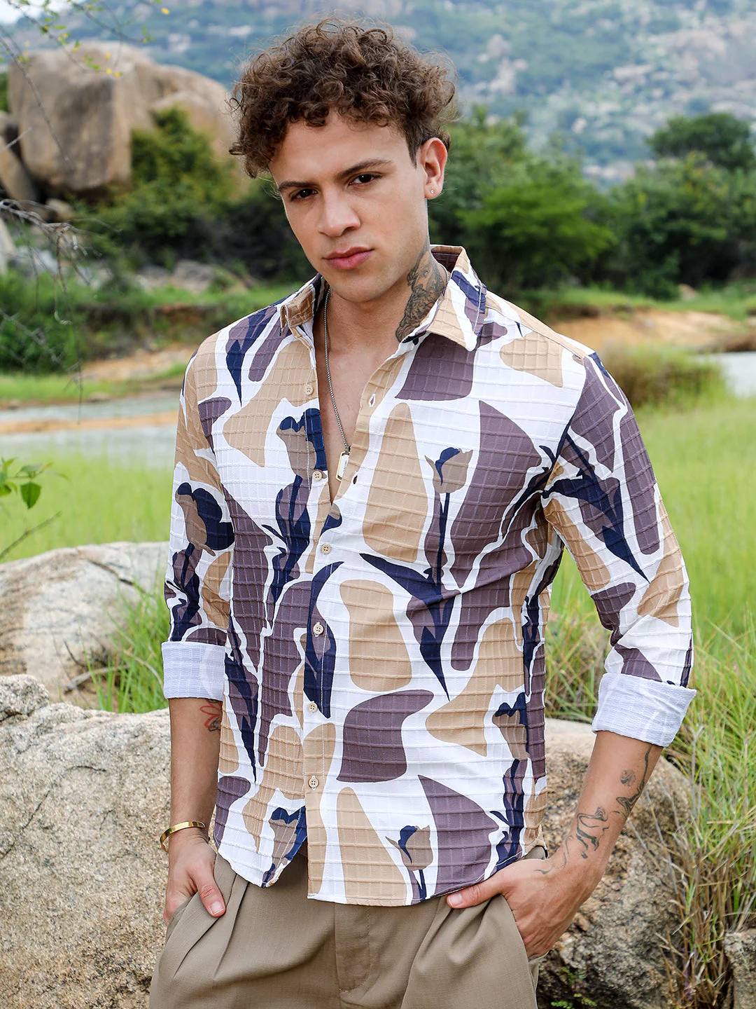 Abstract Tulip Shirt - Image 2