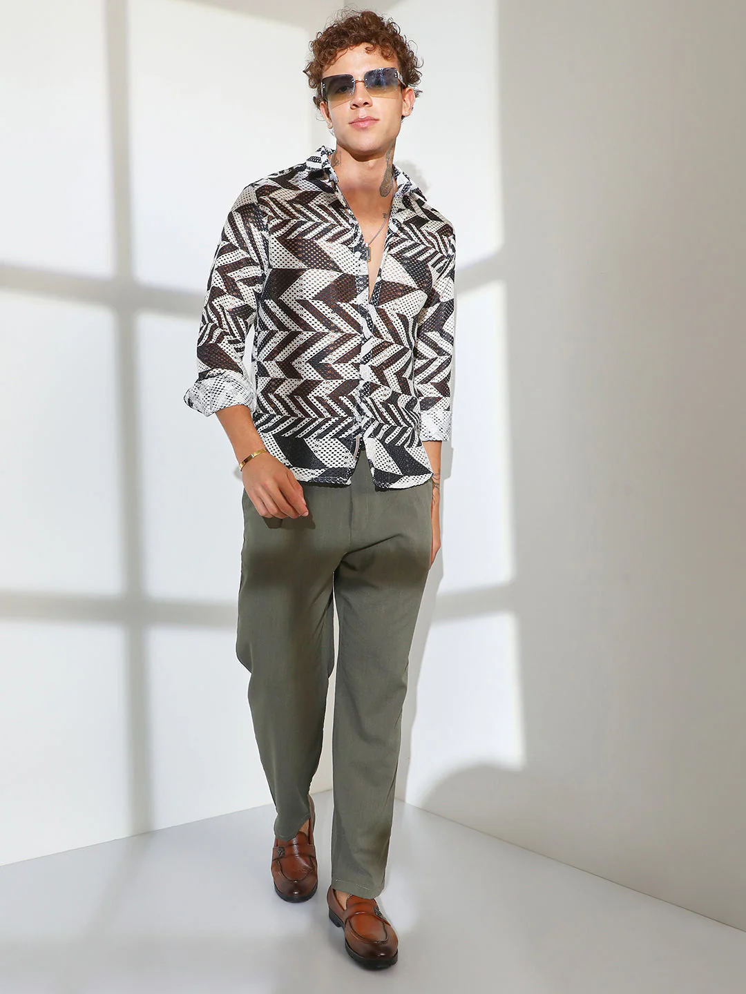Chevron-Knit Shirt - Image 6