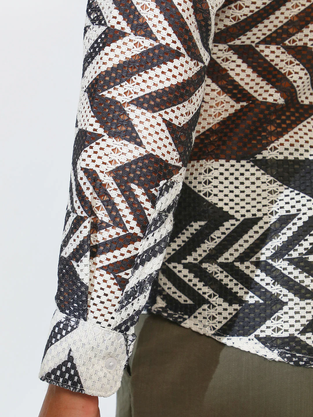 Chevron-Knit Shirt - Image 8
