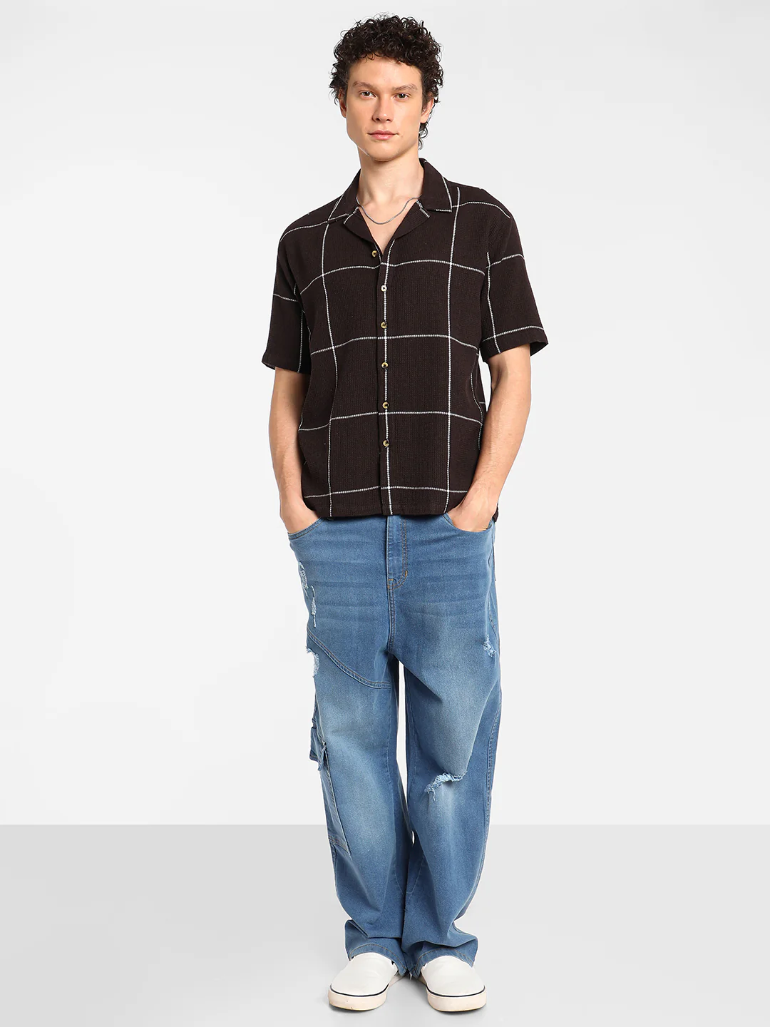 Graph Check Oversized Shirt - Image 12