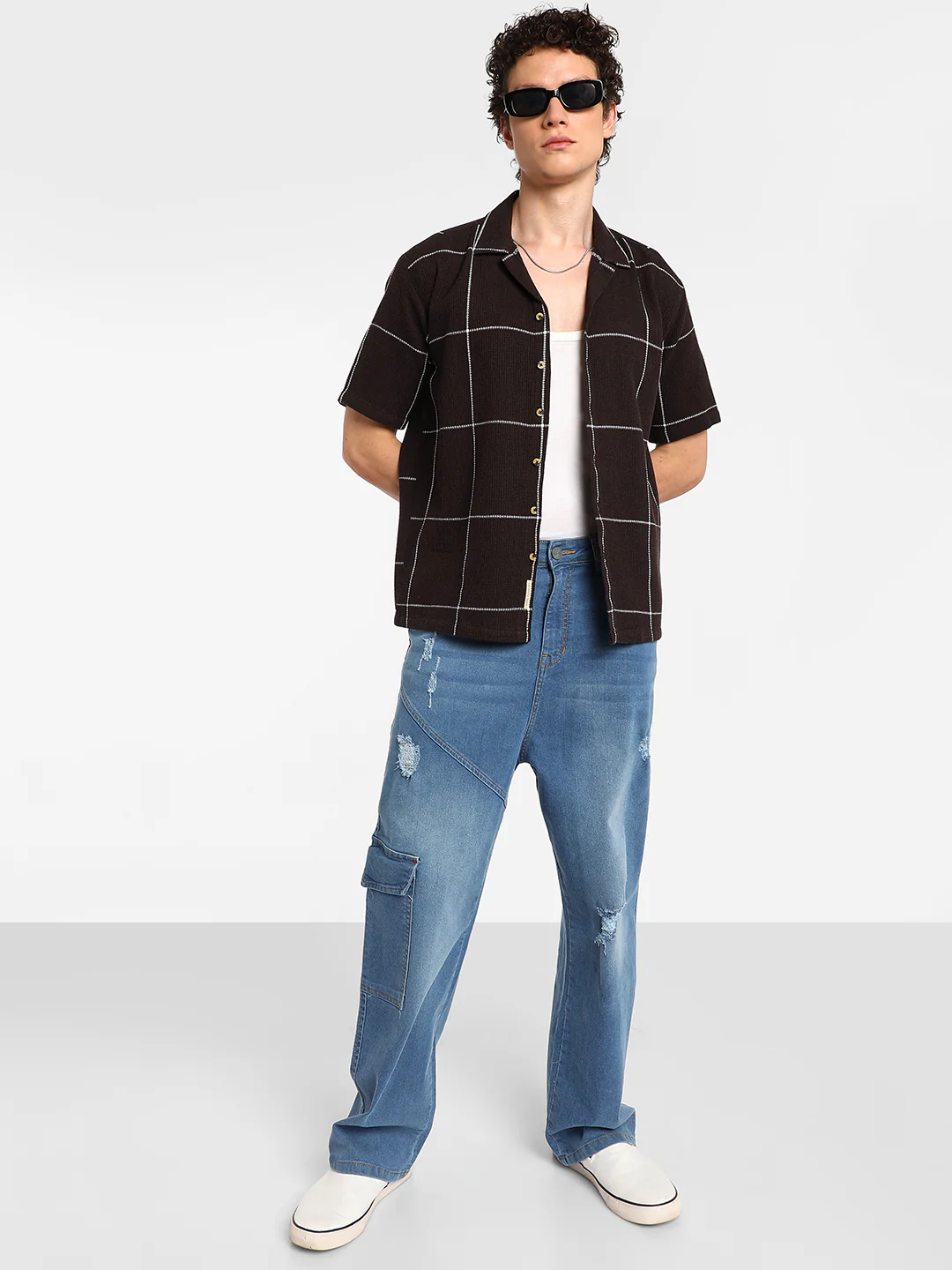 Graph Check Oversized Shirt - Image 13