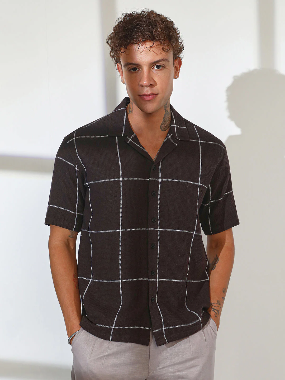 Graph Check Oversized Shirt - Image 2