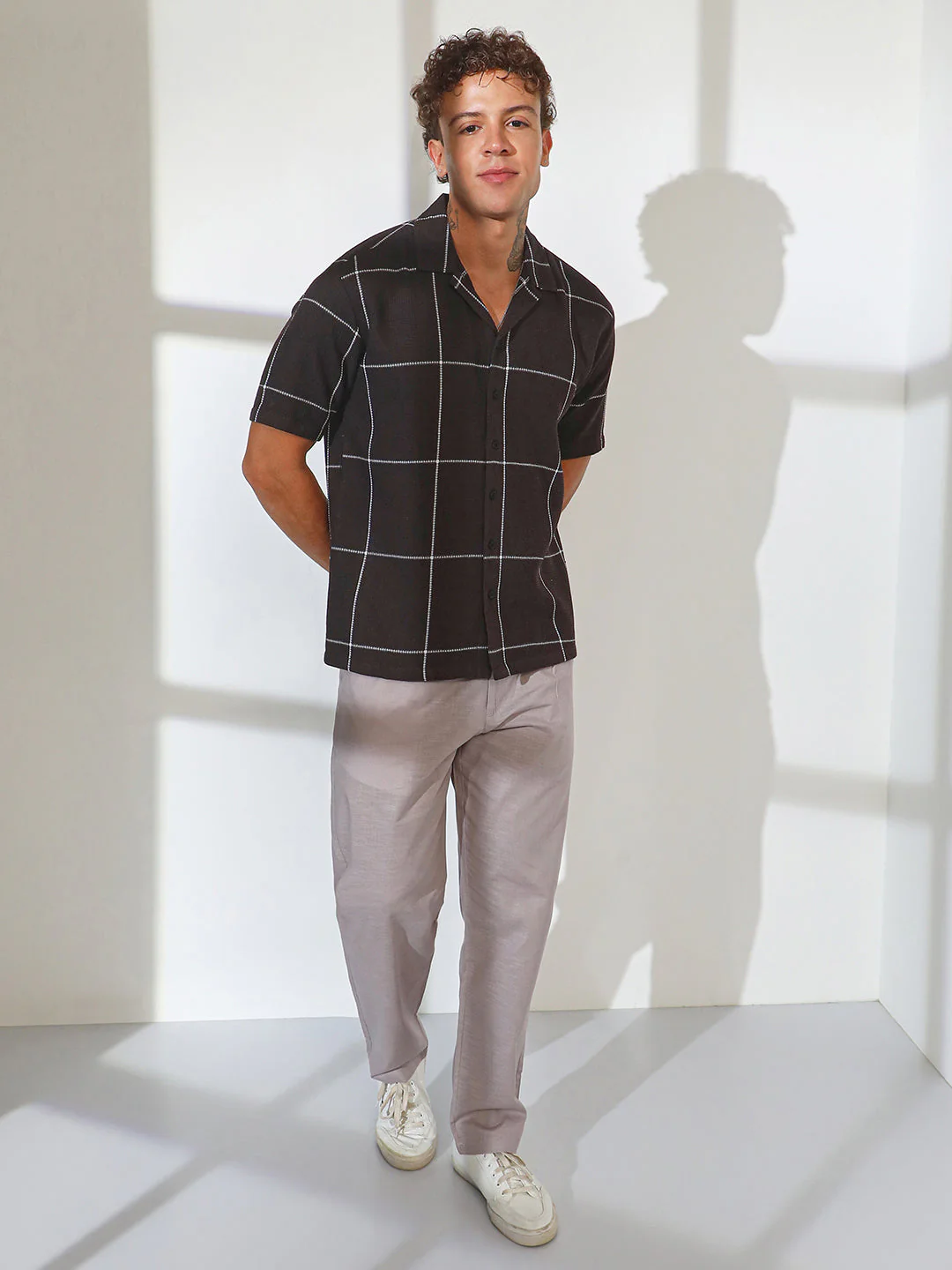 Graph Check Oversized Shirt - Image 5