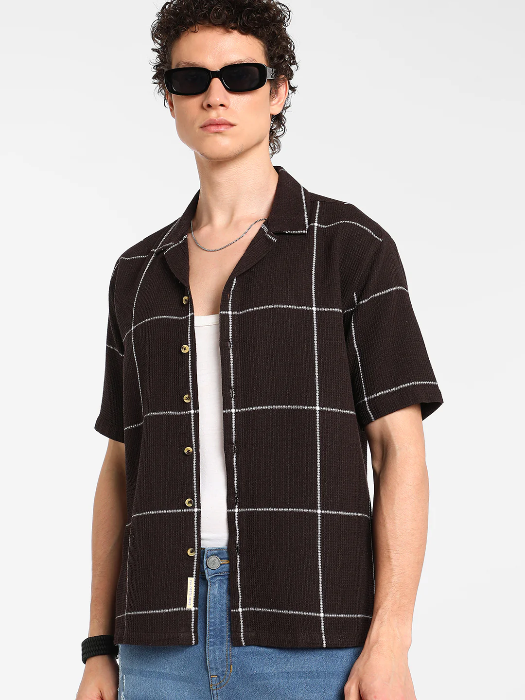 Graph Check Oversized Shirt - Image 8