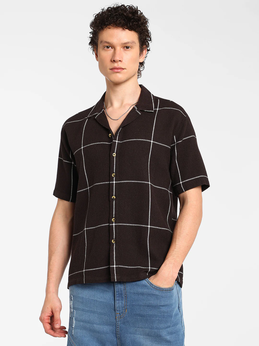 Graph Check Oversized Shirt - Image 9