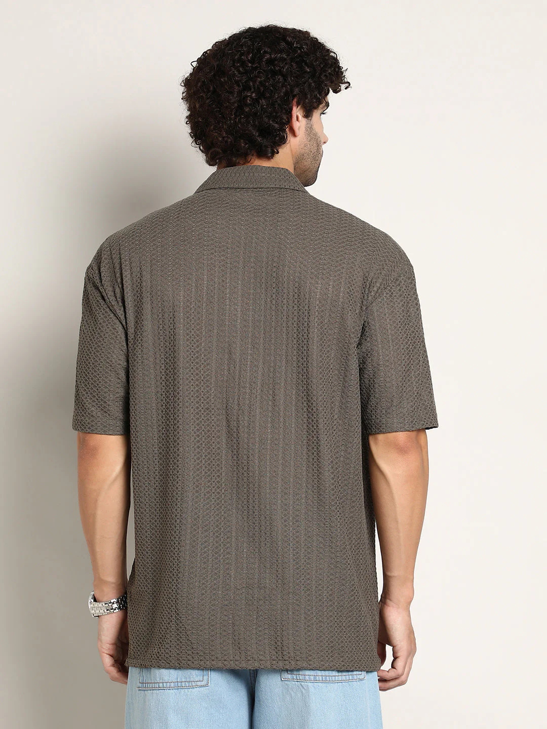 Zigzag-Helix Resort Oversized Shirt - Image 4