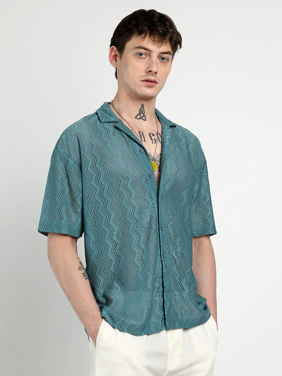 Oversized Zig-Zag Shirt - Image 3