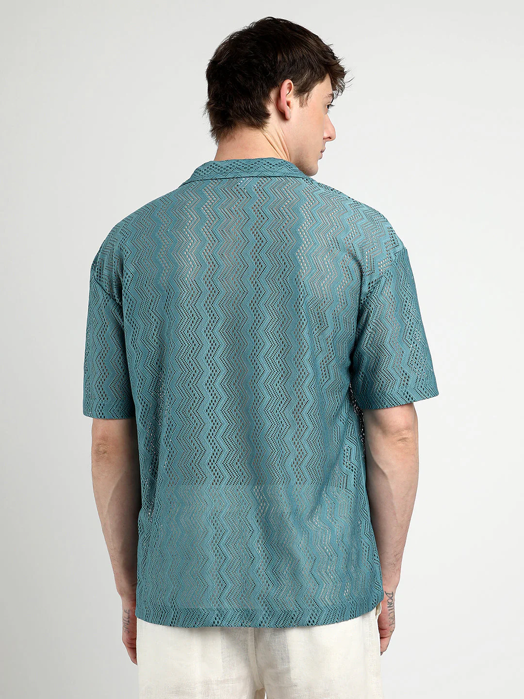 Oversized Zig-Zag Shirt - Image 4