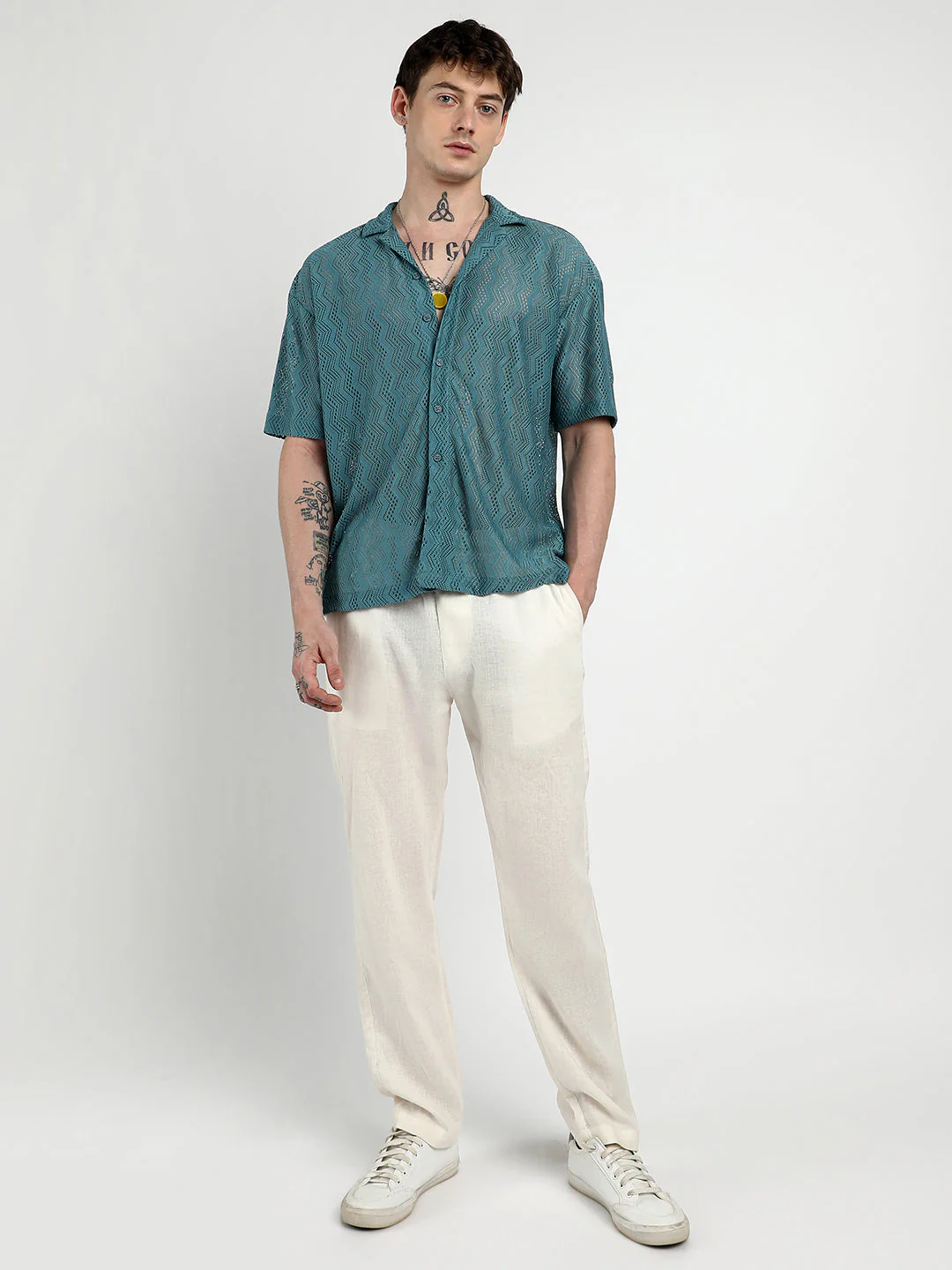 Oversized Zig-Zag Shirt - Image 5