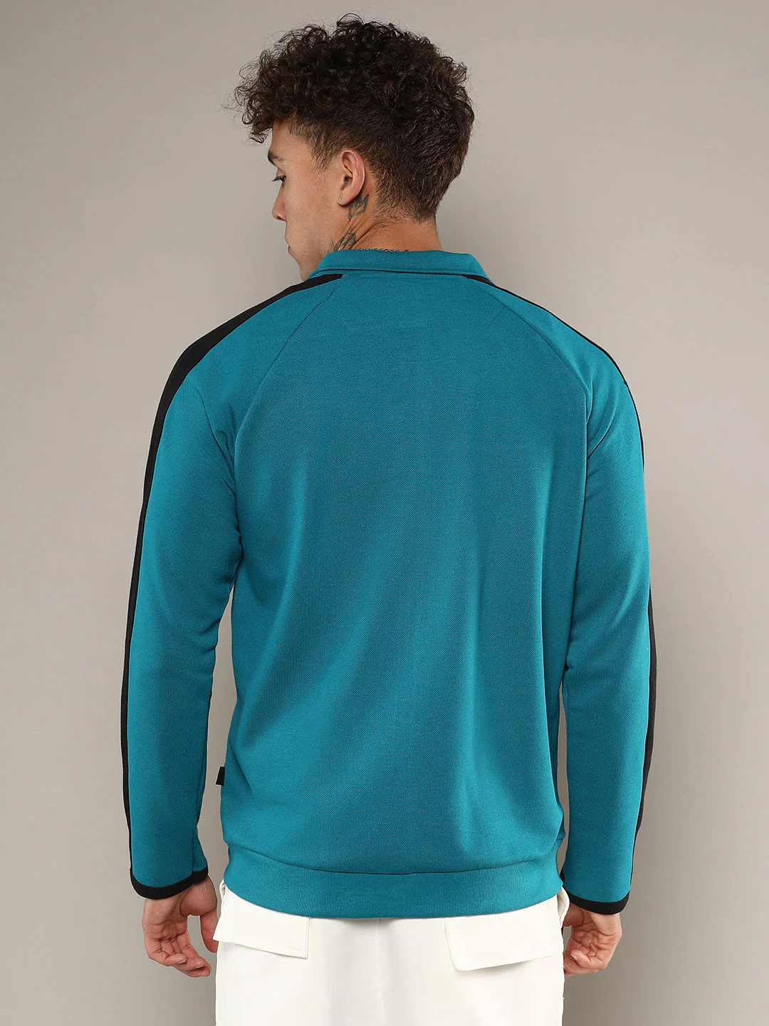 Zip-Front Jacket With Contrast Detail - Image 4