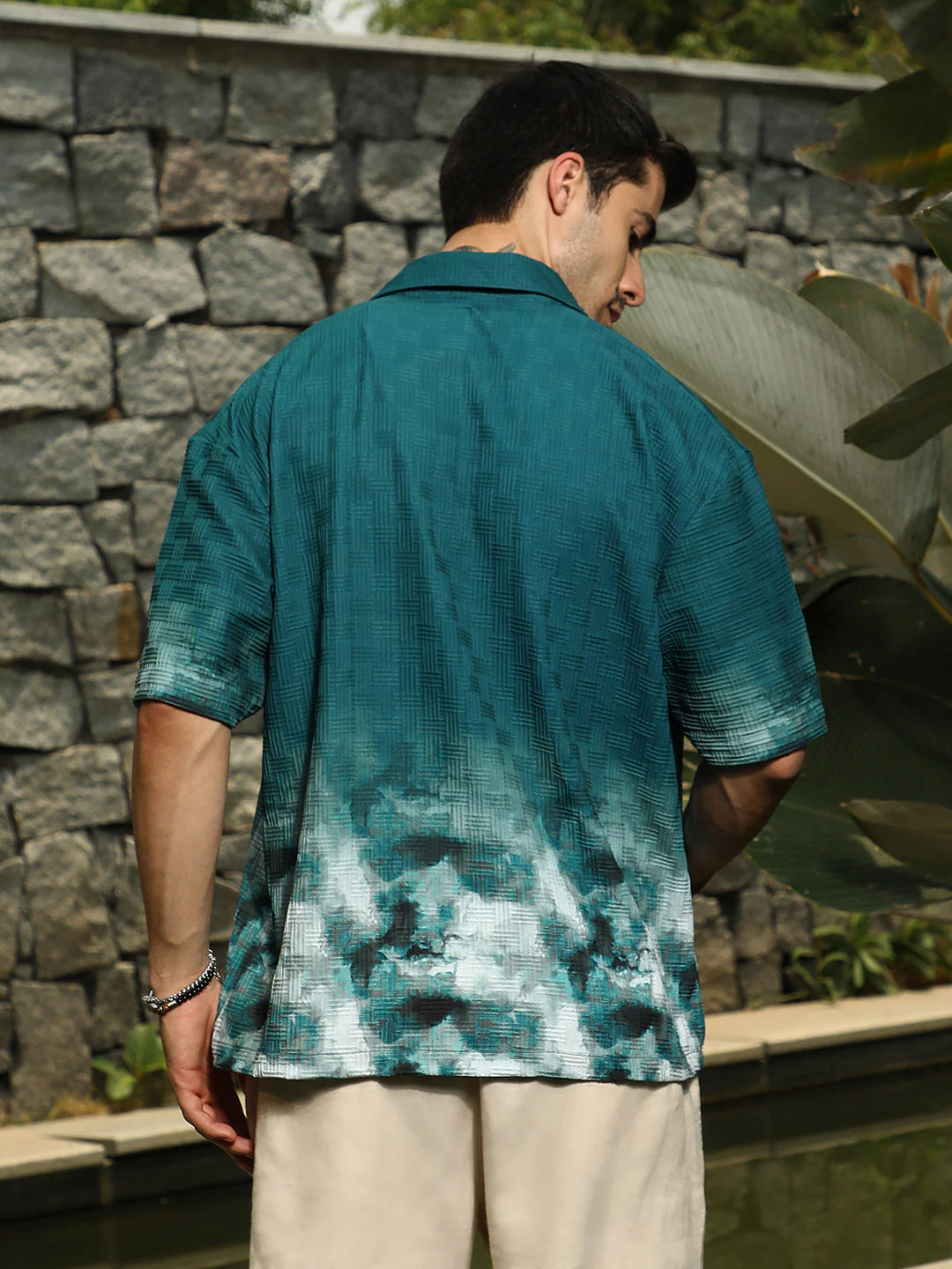 Abstract-Ombre Oversized Shirt - Image 5