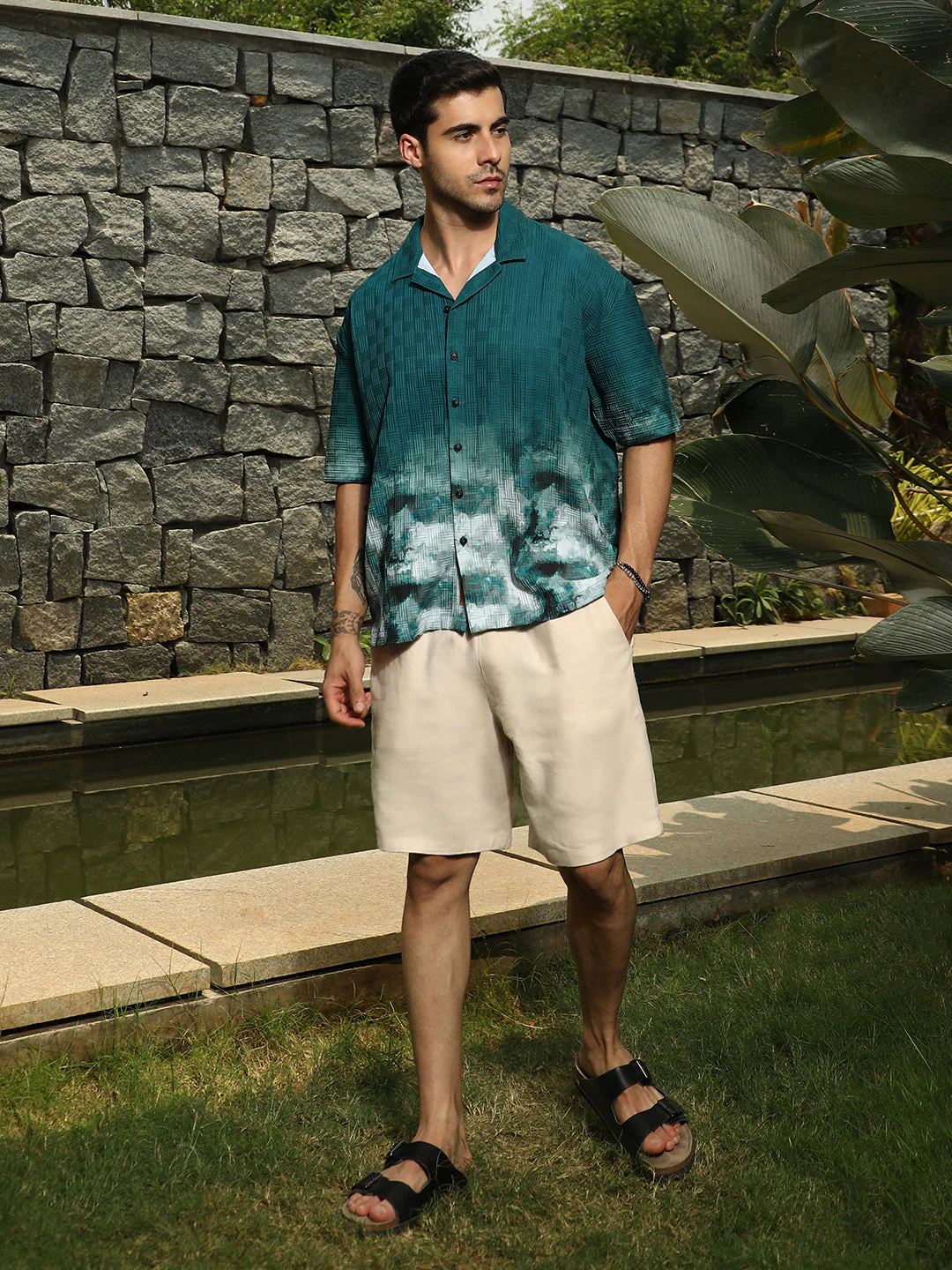 Abstract-Ombre Oversized Shirt - Image 6