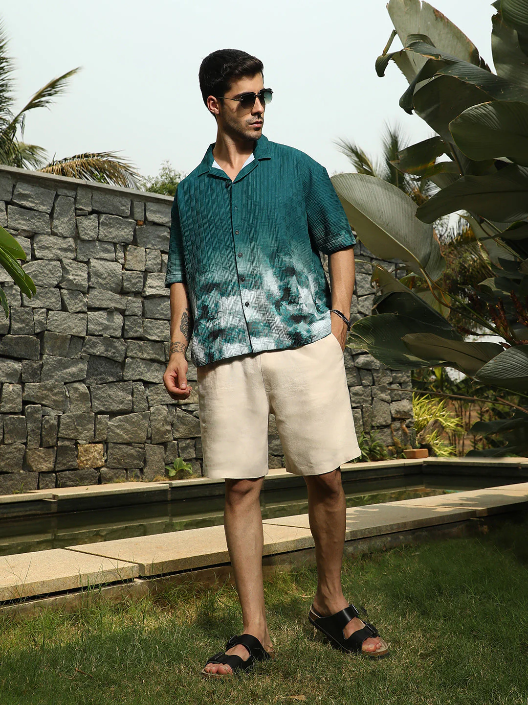 Abstract-Ombre Oversized Shirt - Image 7