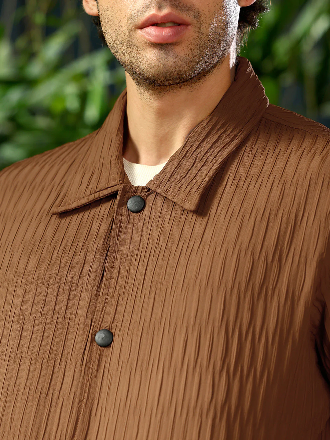 Crease-Tactile Bomber Jacket - Image 7