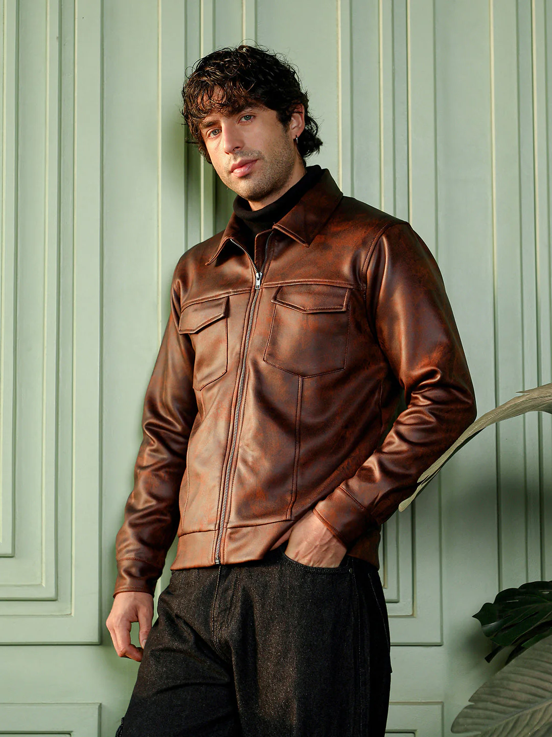 Dye Utility-Twill Bomber Jacket - Image 3