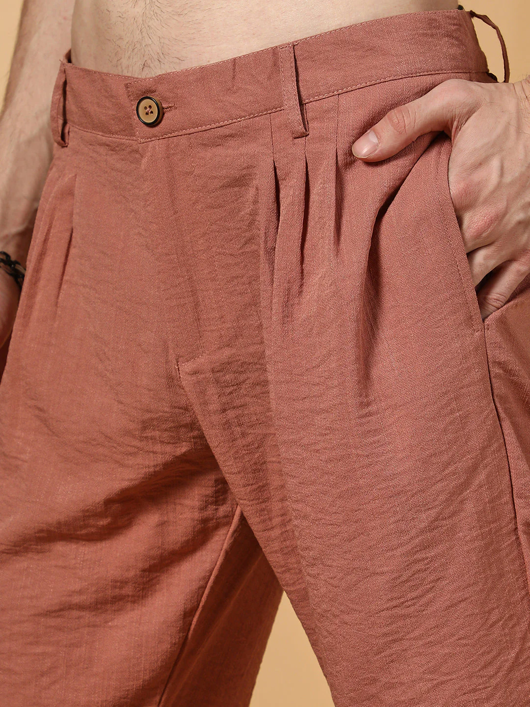 Lightweight - Crinkled Tailored Trousers - Image 7