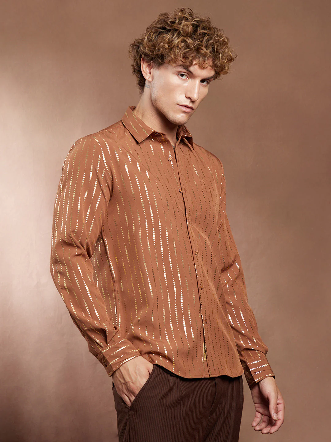 Metallic-Vined Shirt - Image 3