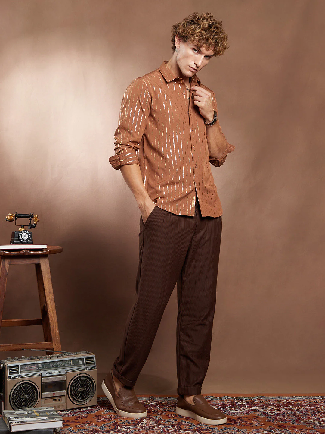 Metallic-Vined Shirt - Image 6