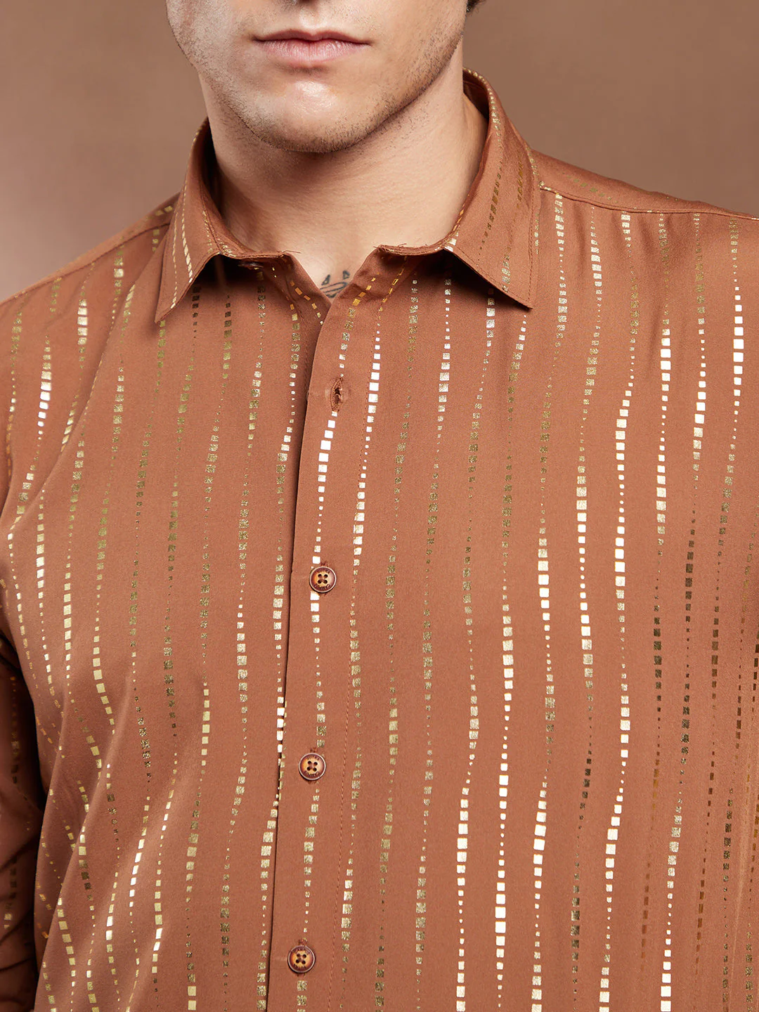 Metallic-Vined Shirt - Image 7