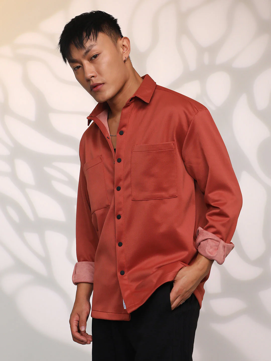 Solid Utility Shacket - Image 3