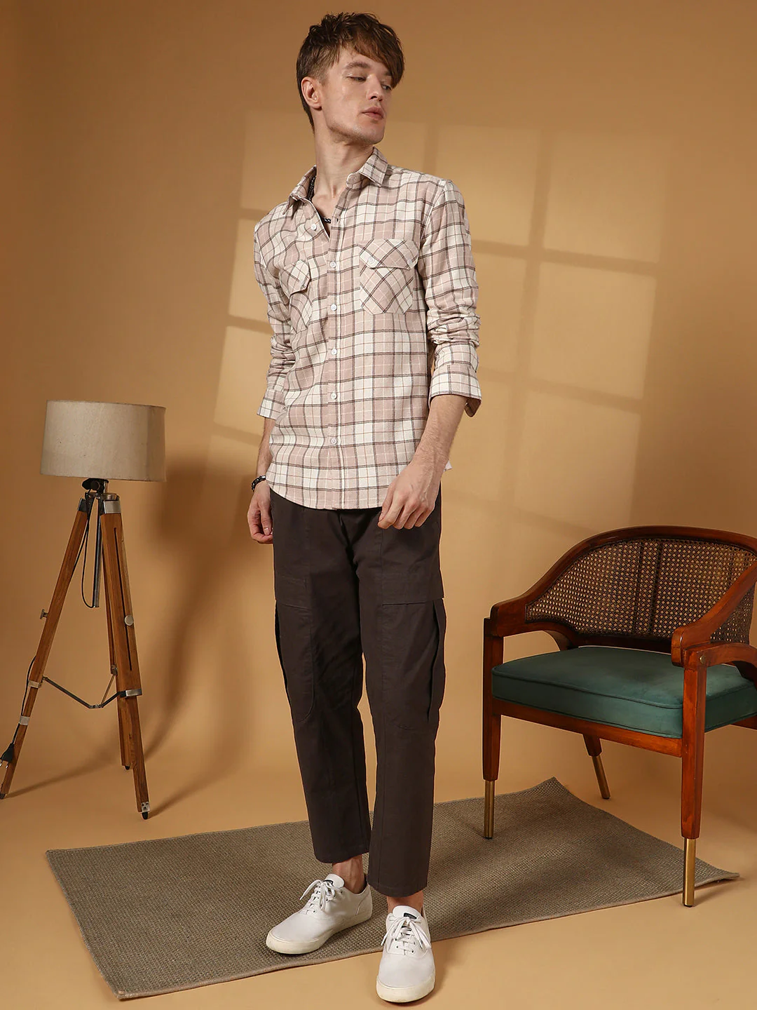 Solid Utility Trousers - Image 5