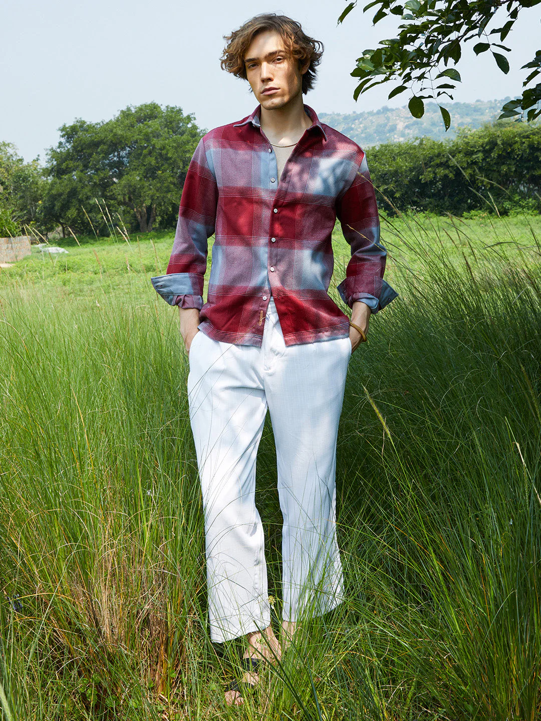 Vignette-Checkered Oversized Shirt - Image 5