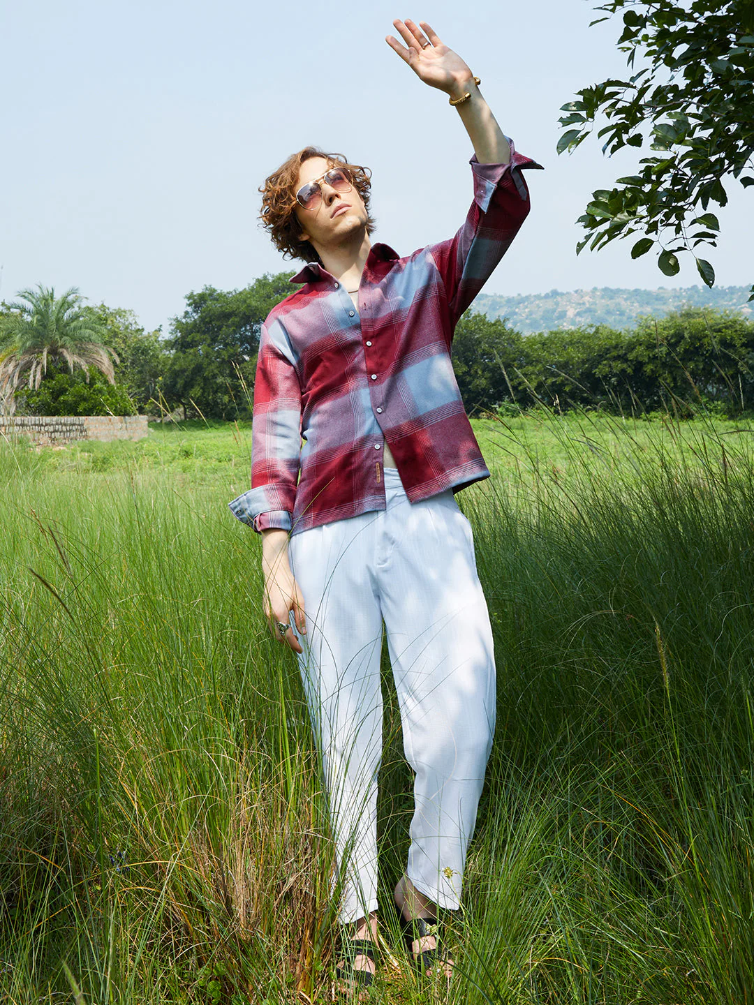 Vignette-Checkered Oversized Shirt - Image 6