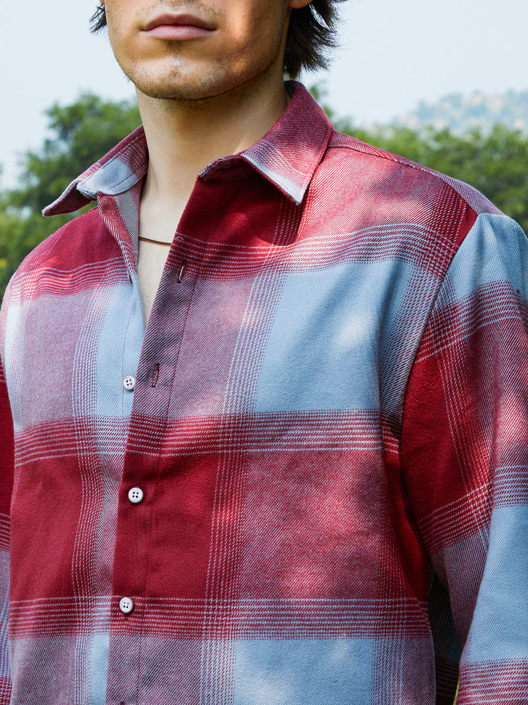 Vignette-Checkered Oversized Shirt - Image 7