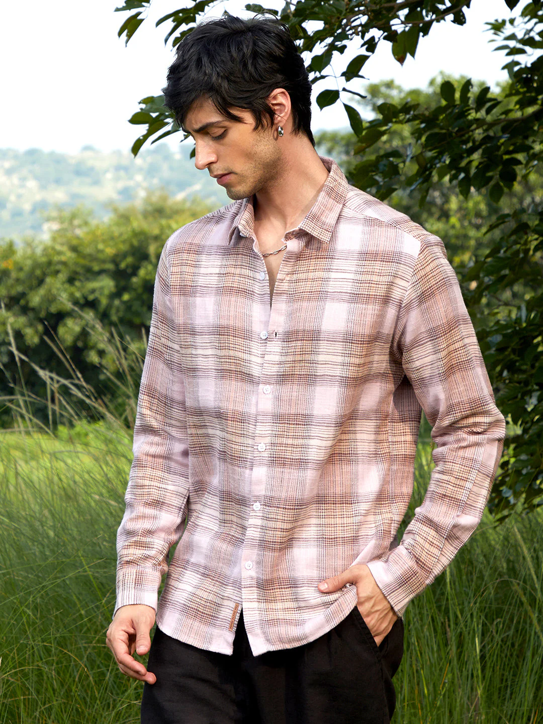 Vignette Buffalo-Check Flannel Shirt - Image 3