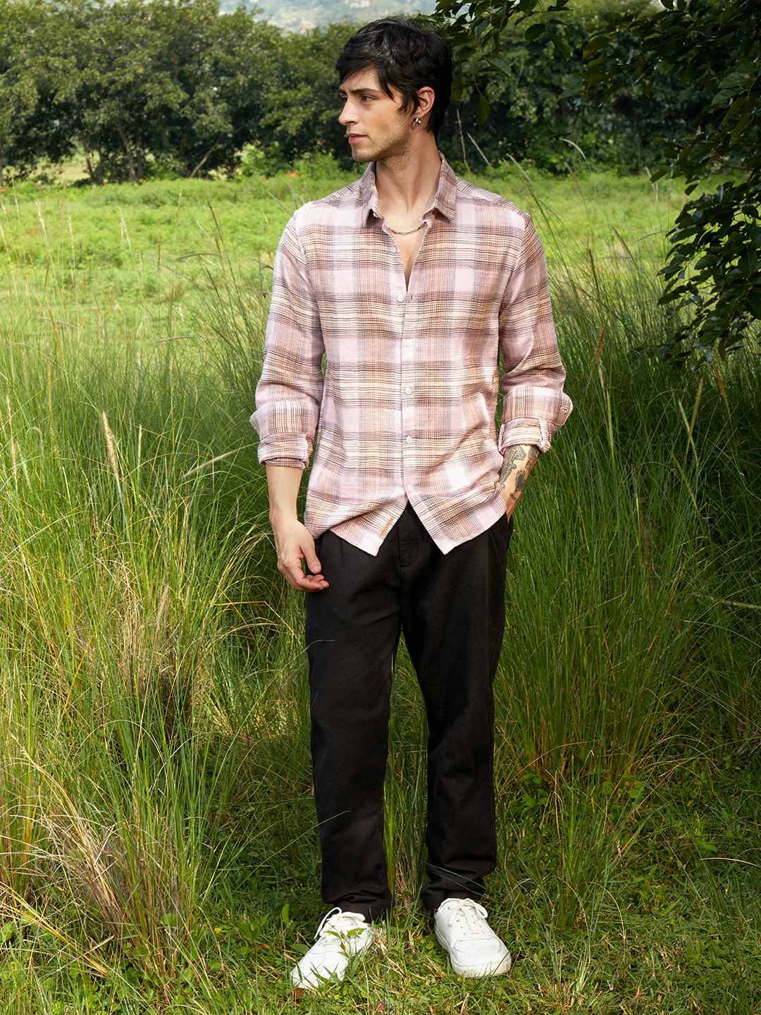Vignette Buffalo-Check Flannel Shirt - Image 5