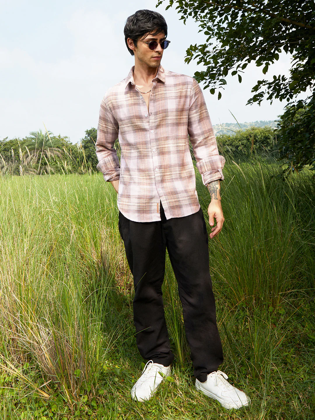 Vignette Buffalo-Check Flannel Shirt - Image 6