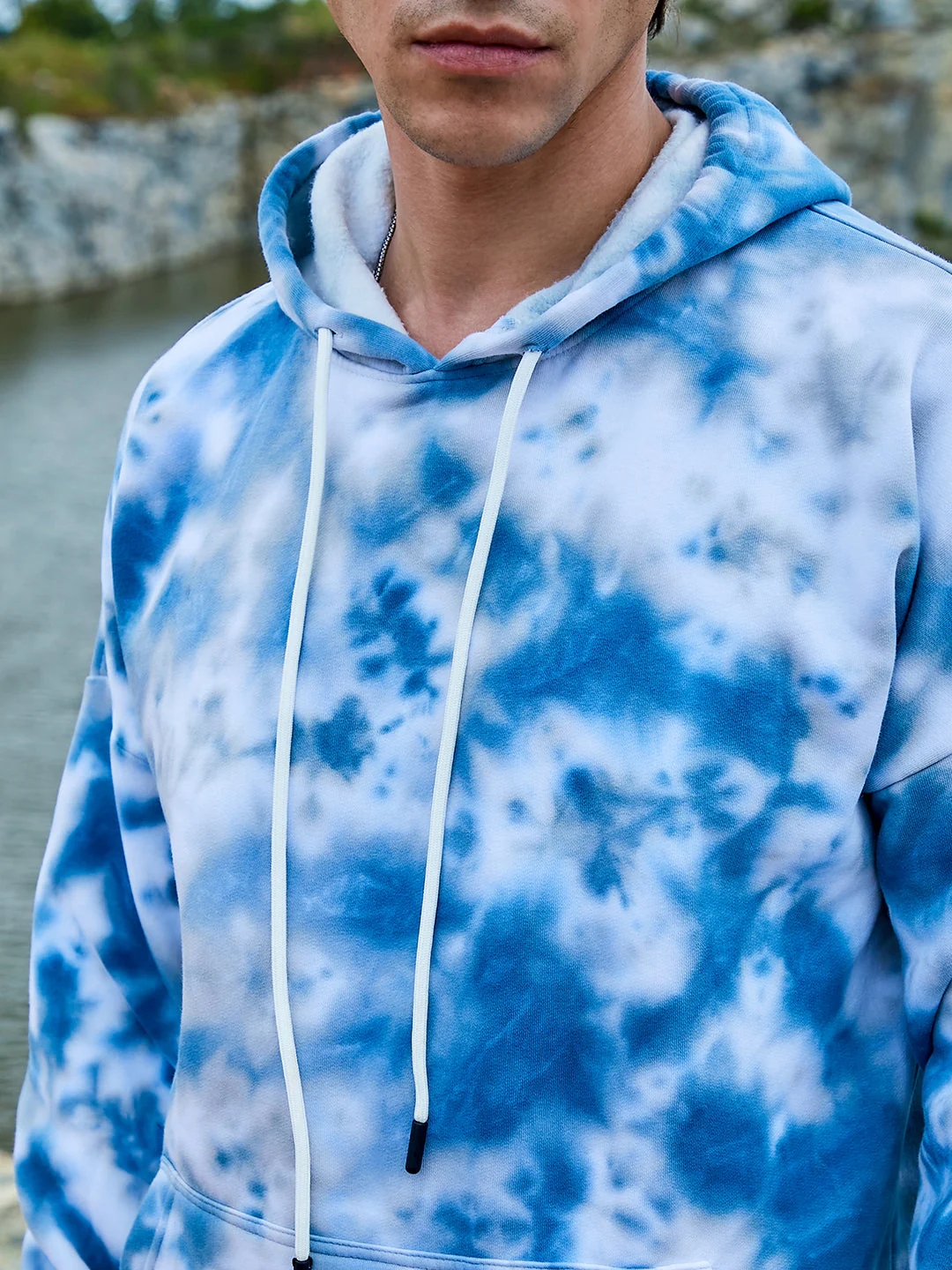 Tie-Dye Oversized Hoodie With Kangaroo Pocket - Image 7