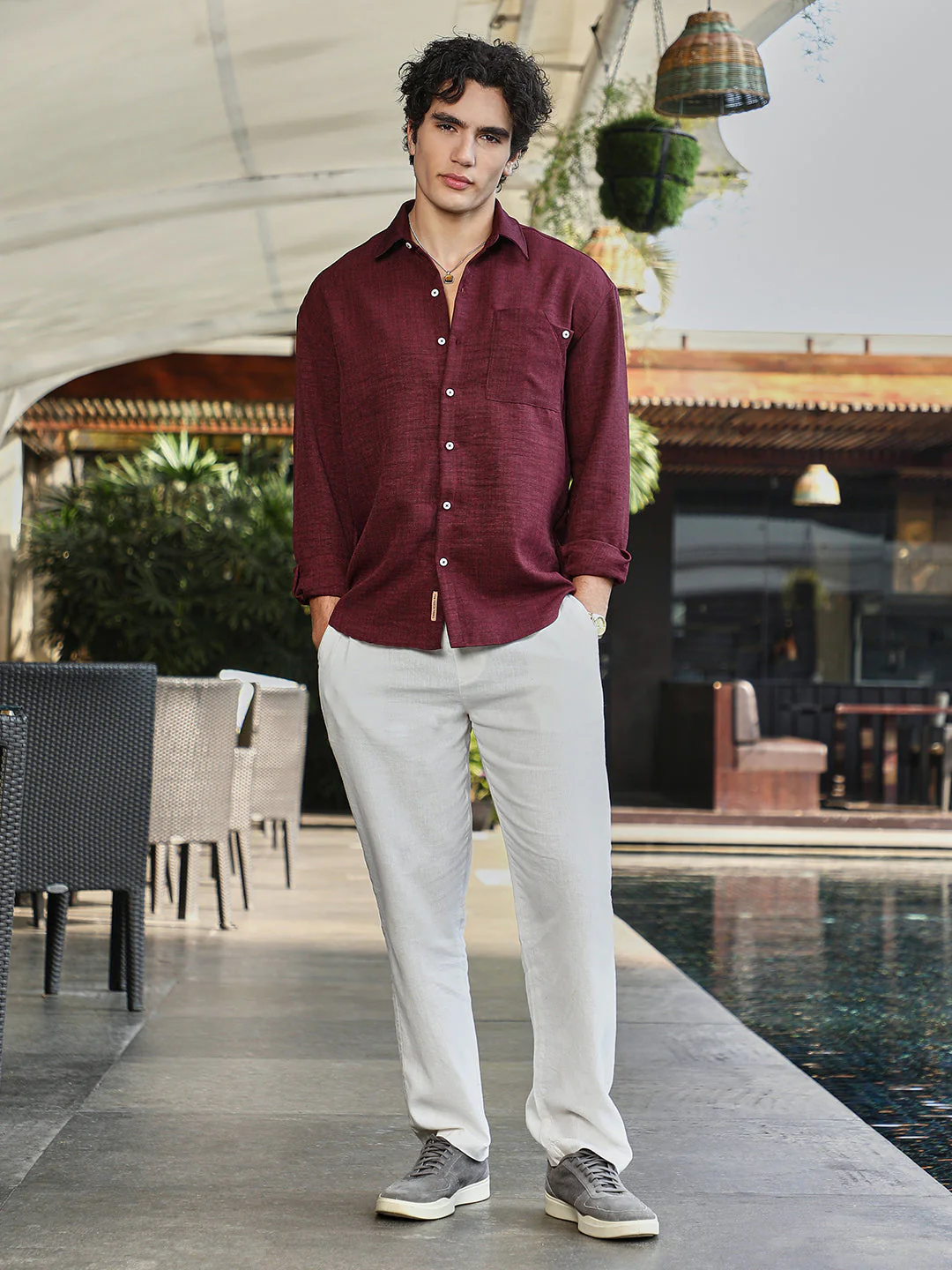 Modular Solid Oversized Shirt - Image 5