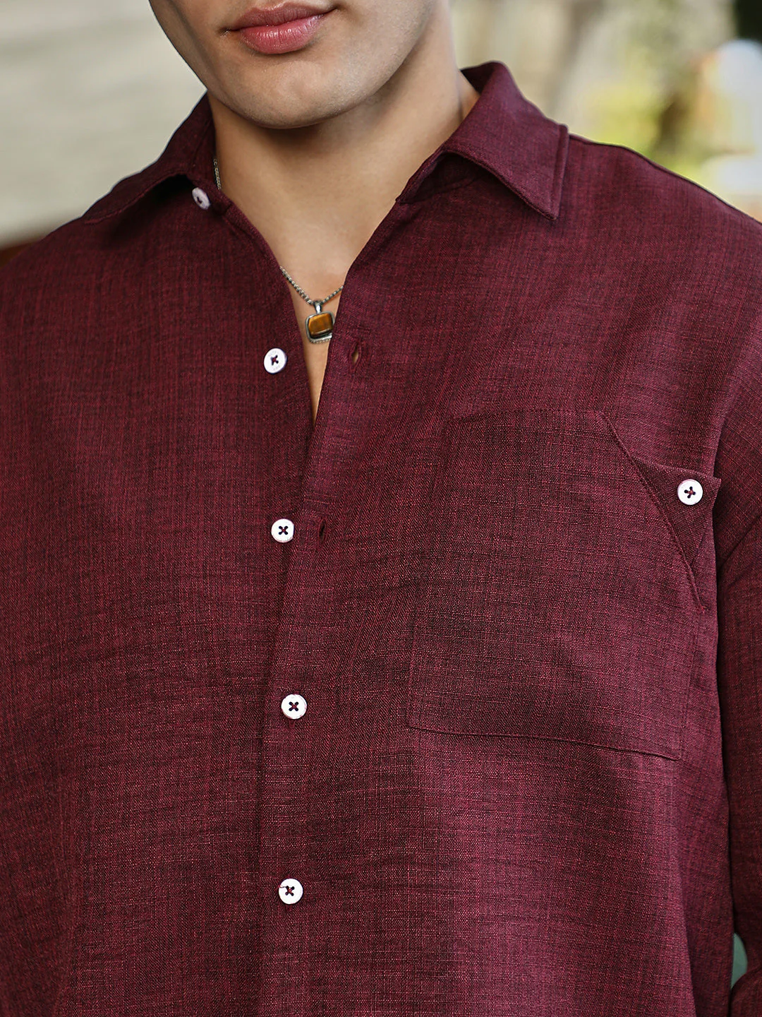 Modular Solid Oversized Shirt - Image 7