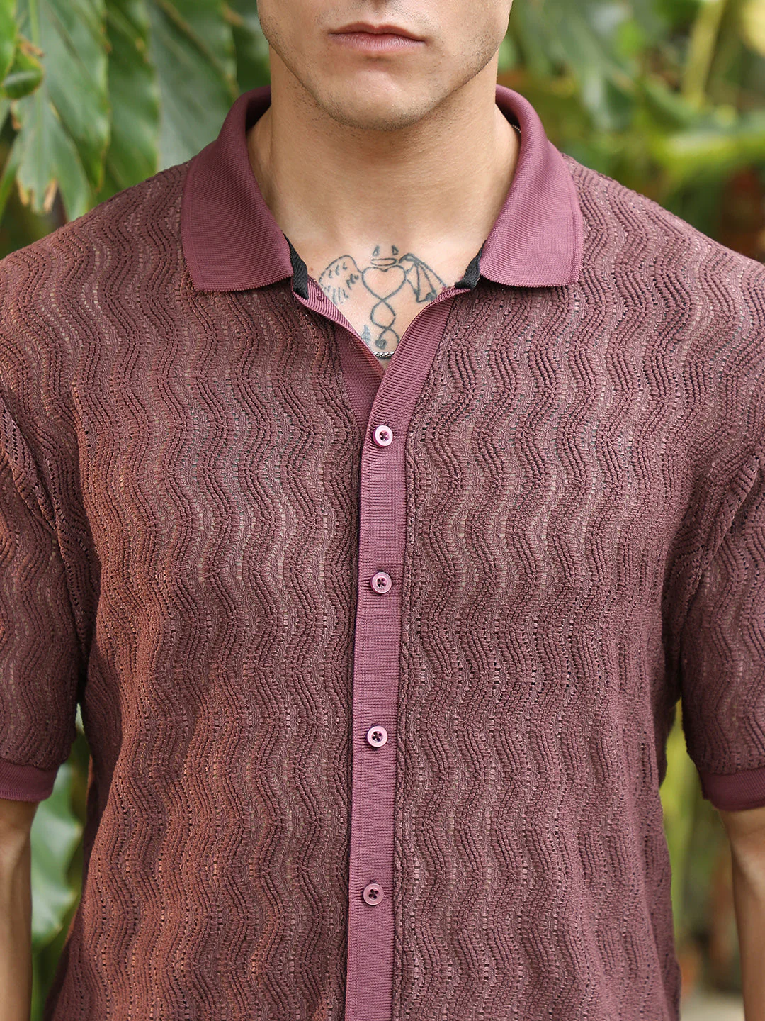 Swirl-Knit Polo Shirt - Image 8