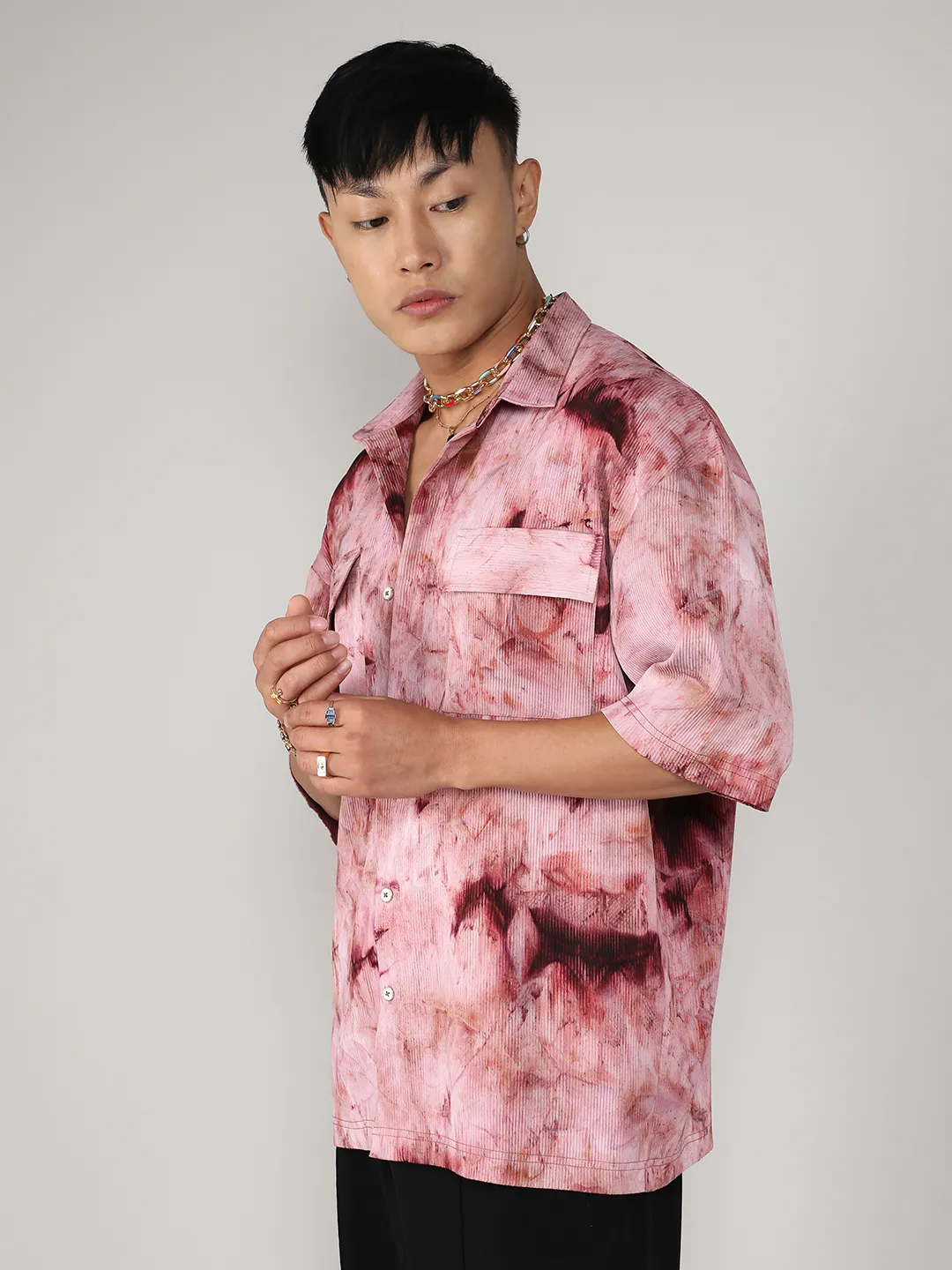 Tie-Dye Utility Oversized Shirt - Image 3